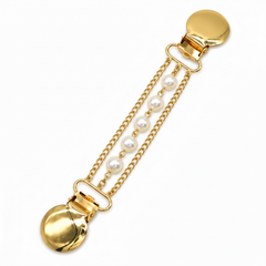 Winnie Pearl Sweater Clip, Gold Chain
