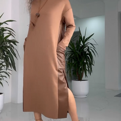 Midi dress shown from the side