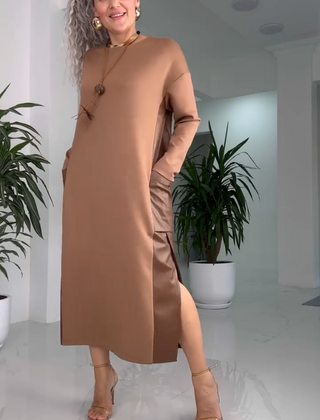 Midi dress shown from the side