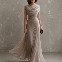 Jilliann Maxi Dress with Ruched Bodice