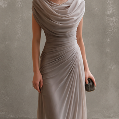 Jilliann Maxi Dress with Ruched Bodice