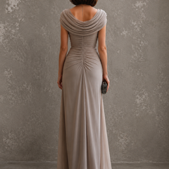 Jilliann Maxi Dress with Ruched Bodice