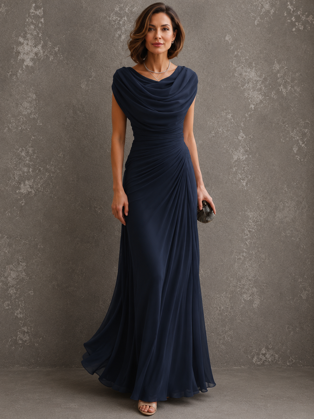 Jilliann Maxi Dress with Ruched Bodice