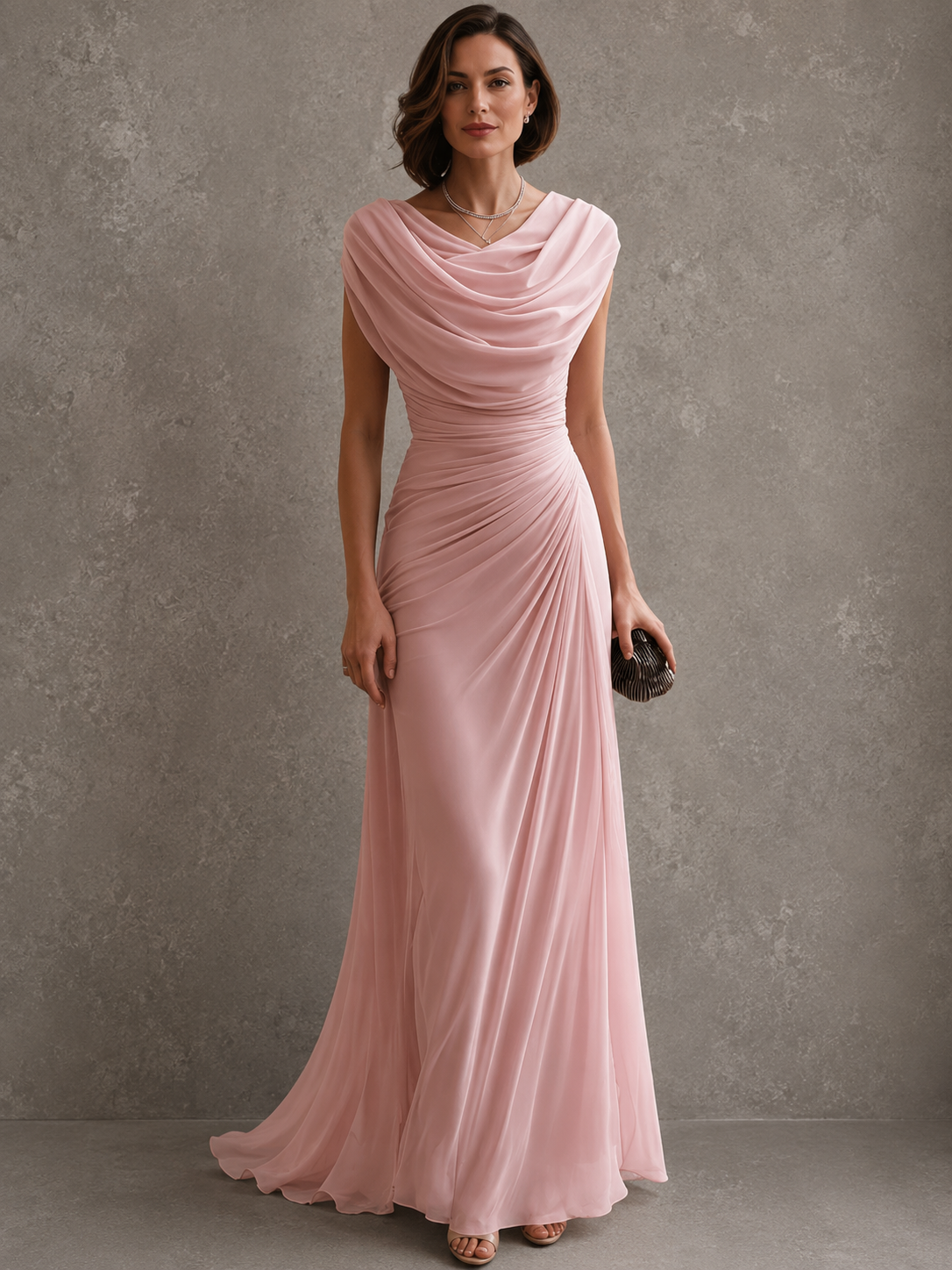 Jilliann Maxi Dress with Ruched Bodice