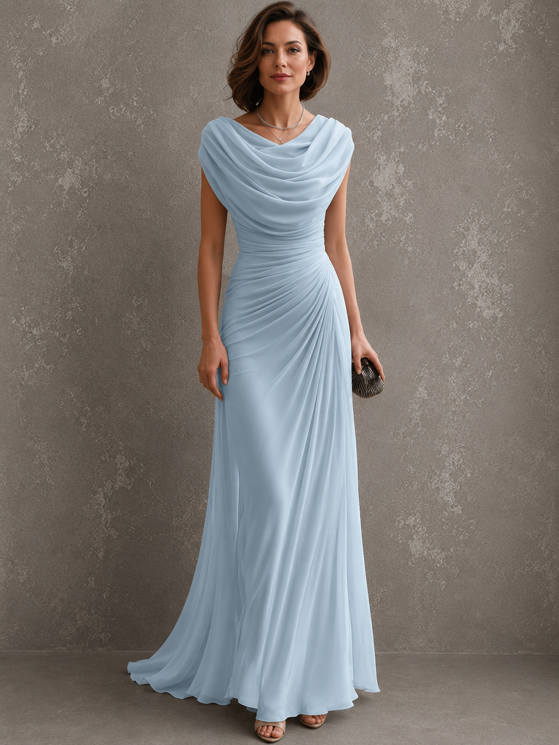 Jilliann Maxi Dress with Ruched Bodice