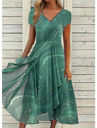 V neckline and drape detail