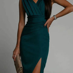 Evening dress in green