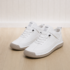 Hazel cushioned comfort sneakers in white