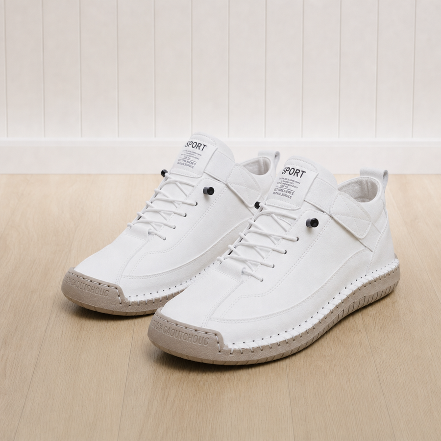 Hazel cushioned comfort sneakers in white